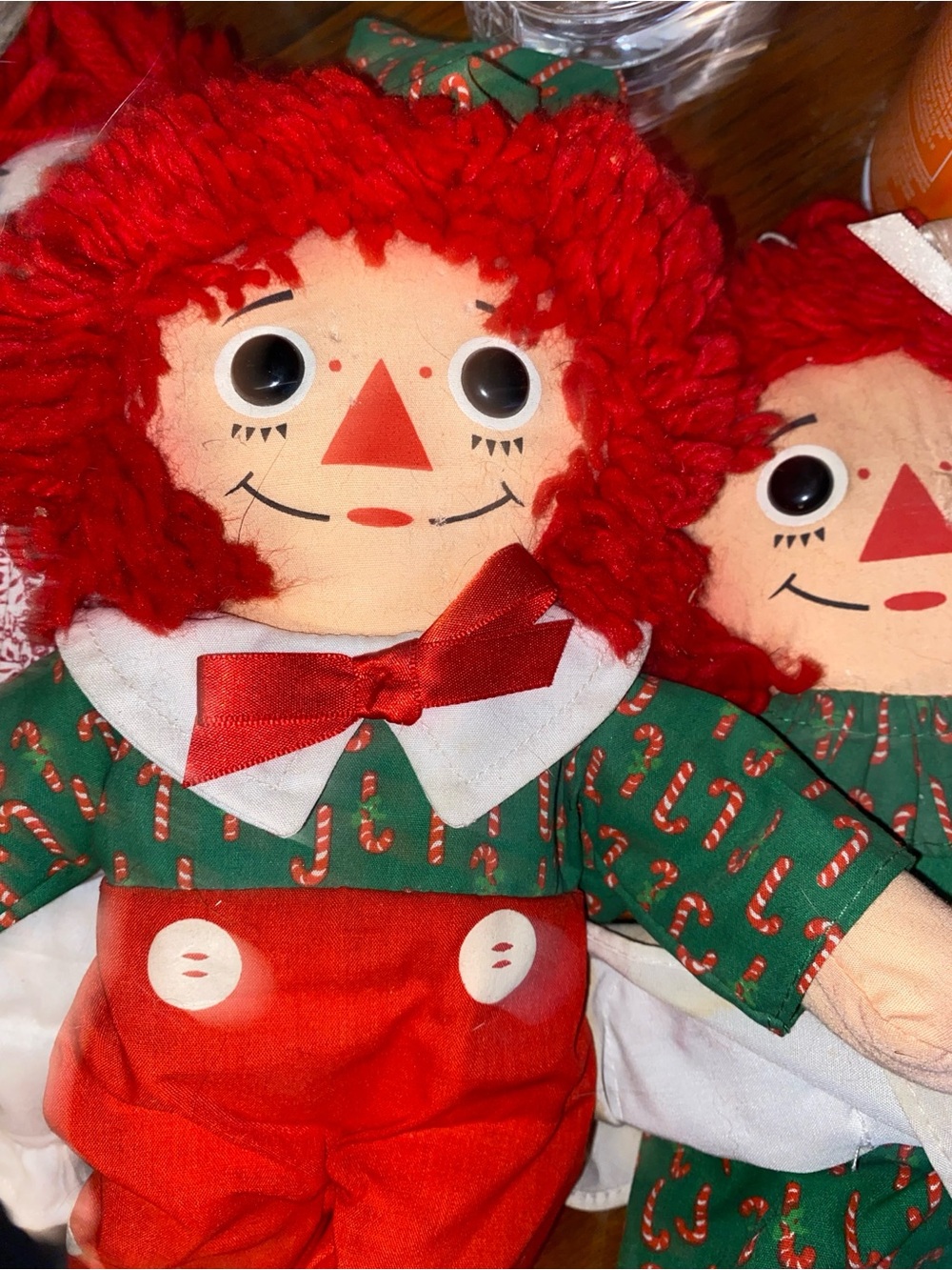 70’s Ragged-Style Red-Haired Cloth Doll for Kids Anne & Andy
